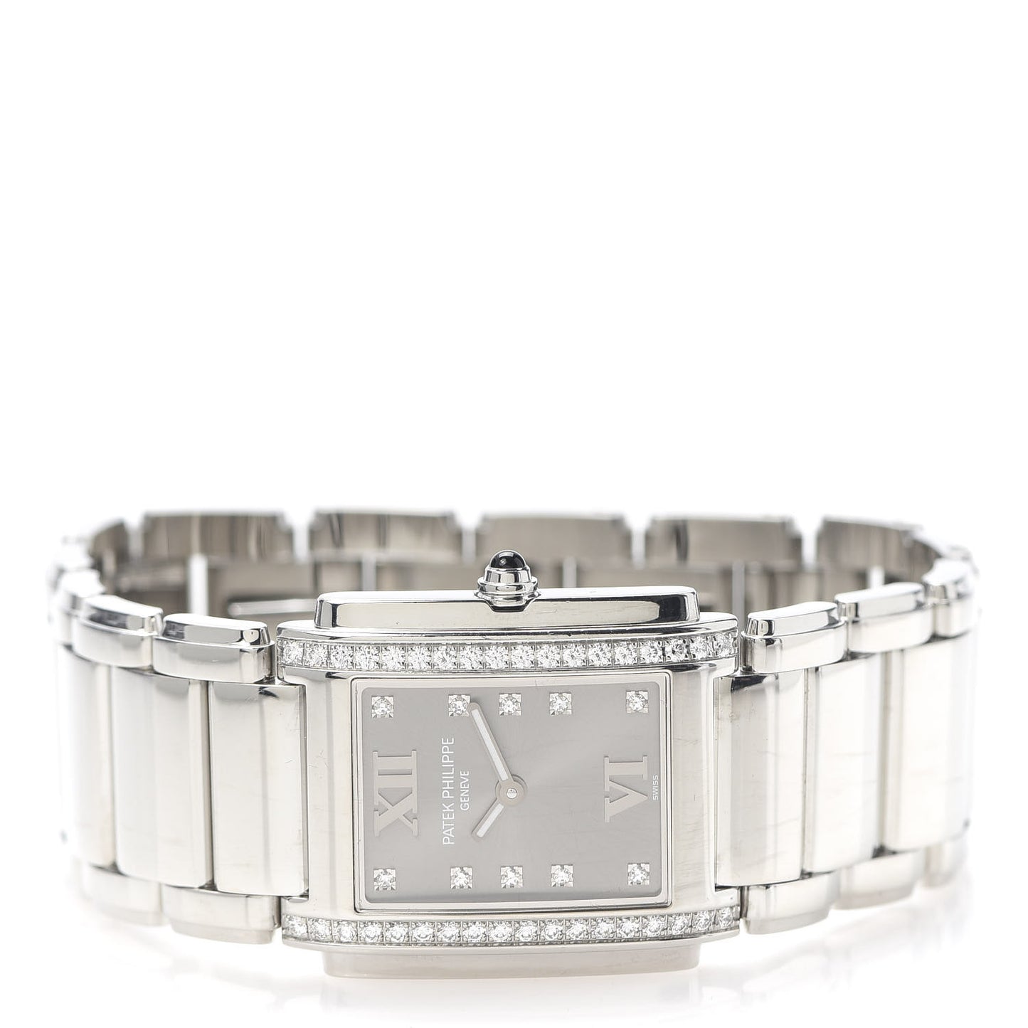 Stainless Steel Diamond 25mm Twenty-4 Quartz Watch Eternal Gray 4910/010