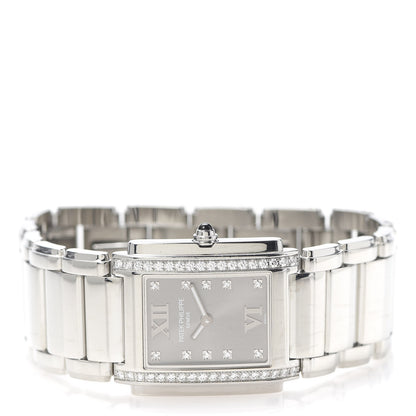Patek Philippe Stainless Steel Diamond 25mm Twenty-4 Quartz Watch Eternal Gray 4910/010 3 of 6