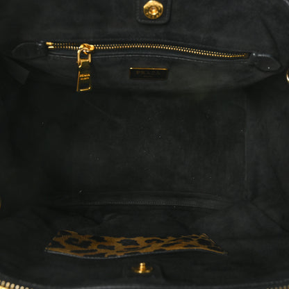 Prada Cavallino Leopard Print Twin Pocket Tote 5 of 10