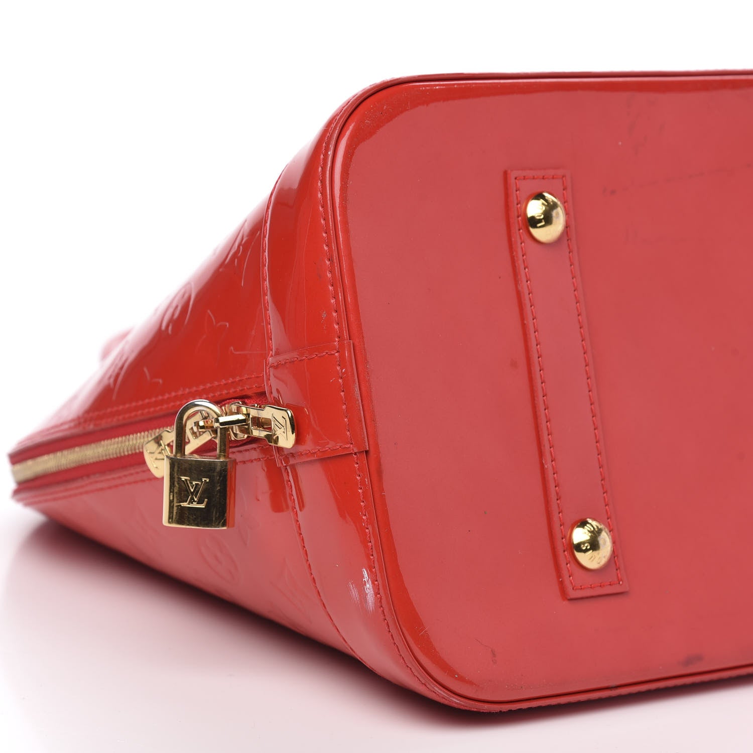 Louis Vuitton Vernis Alma GM Rouge Grenadine 10 of 18