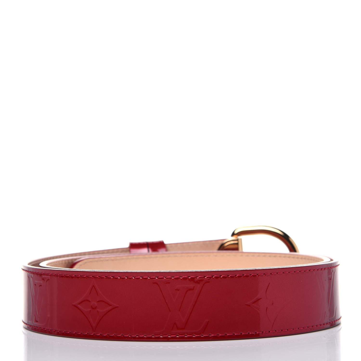 Louis Vuitton Vernis Ceinture 30mm Belt 90 36 Rouge 2 of 9