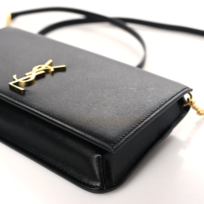 Saint Laurent Smooth Calfskin Monogram Phone Holder Crossbody Black 8 of 8
