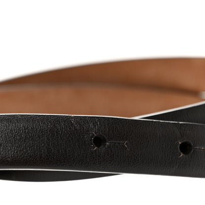 Gucci Calfskin Horsebit Skinny Belt 75 30 Brown 7 of 7