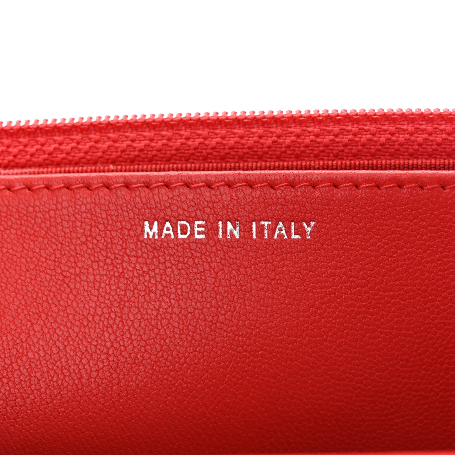 Chanel Grained Calfskin Quilted CC Box Wallet On Chain WOC Red 7 of 11