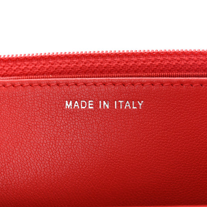 Chanel Grained Calfskin Quilted CC Box Wallet On Chain WOC Red 7 of 11