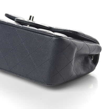Chanel Caviar Quilted Mini Square Flap Navy 7 of 11
