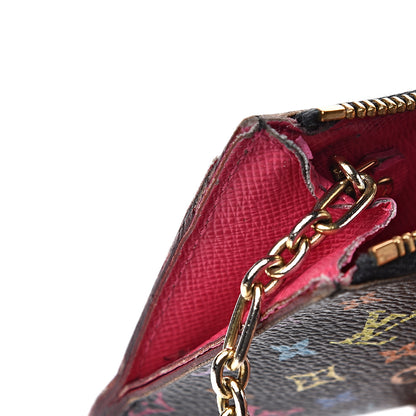 Louis Vuitton Monogram Multicolor Key Pouch Black Grenade 7 of 9
