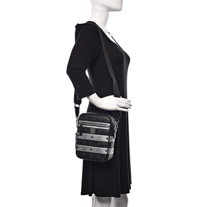 MCM Visetos Spot Crossbody Bag Black 2 of 11