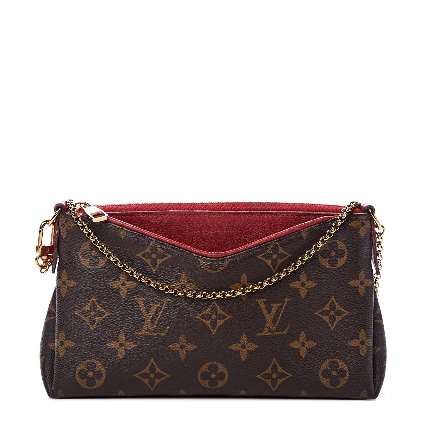 Monogram Pallas Clutch Cherry