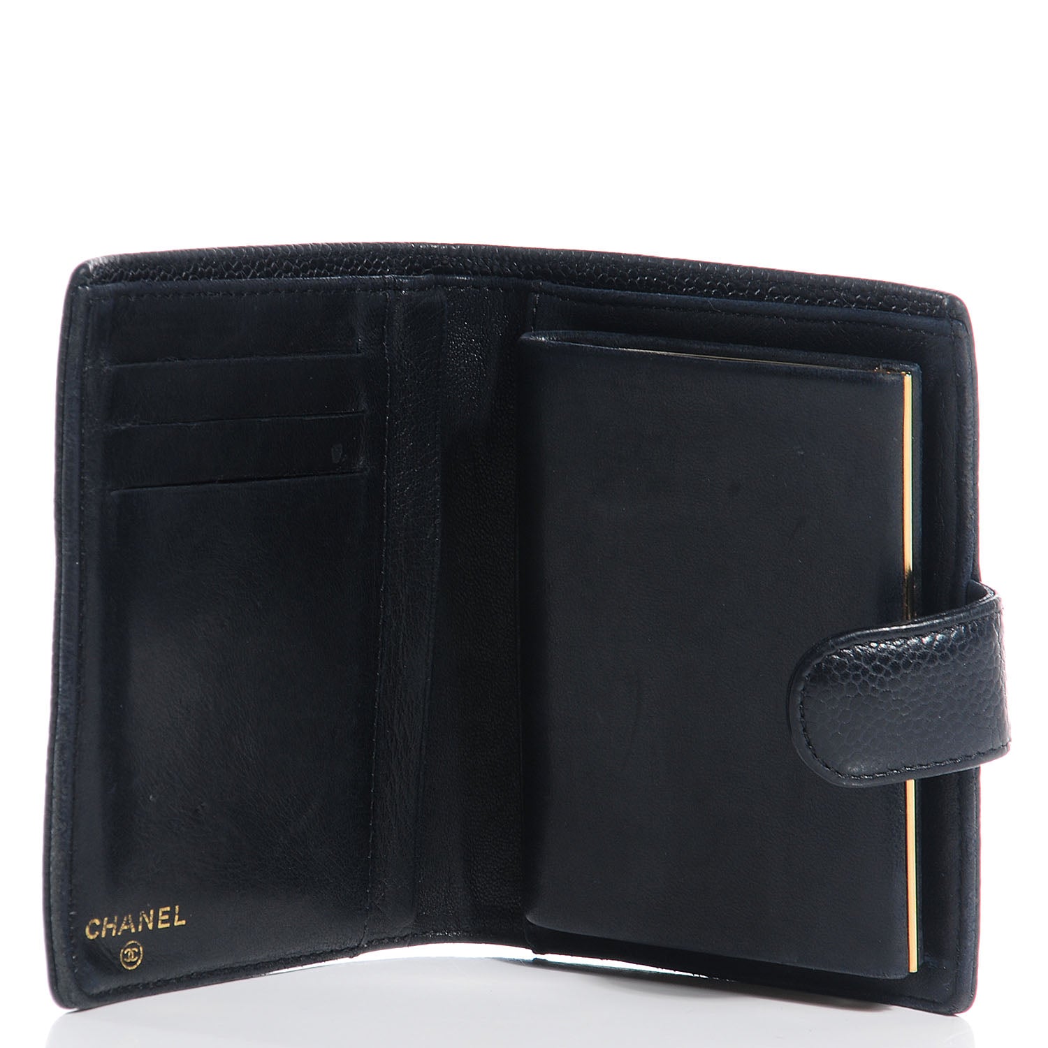 Chanel Caviar CC French Wallet Black 5 of 8