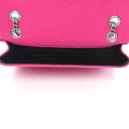Saint Laurent Jersey Wool Patchwork Monogram Medium Jamie Fuchsia 5 of 10