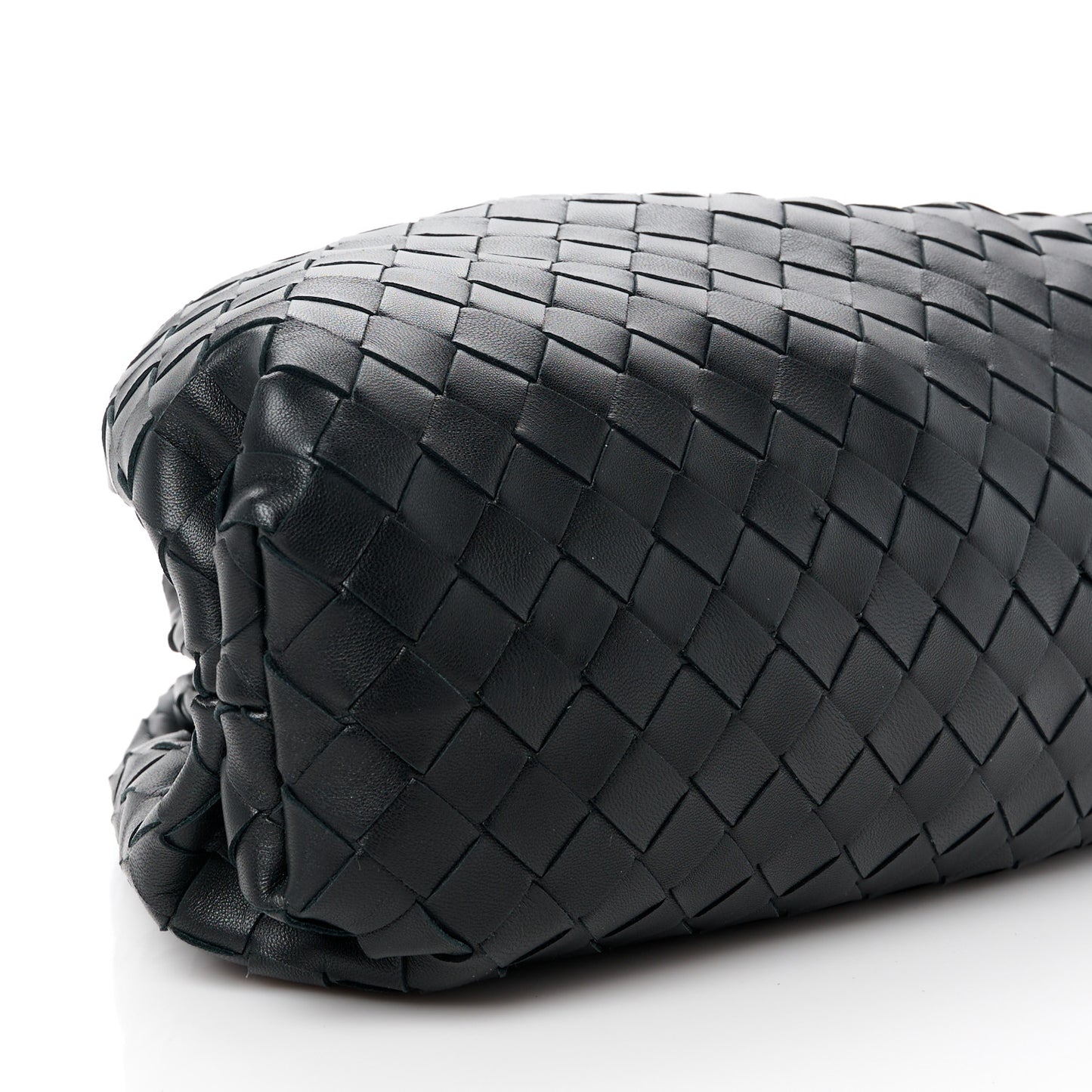 Nappa Maxi Intreccio The Pouch Oversized Clutch Black