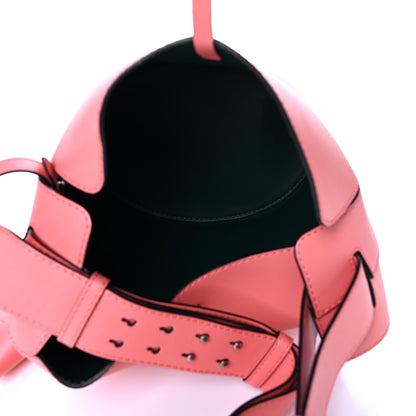 Burberry Supple Calfskin Medium Bucket Coral Pink 5 of 10