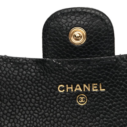 Chanel Caviar Quilted Compact Flap Wallet Black 8 of 10