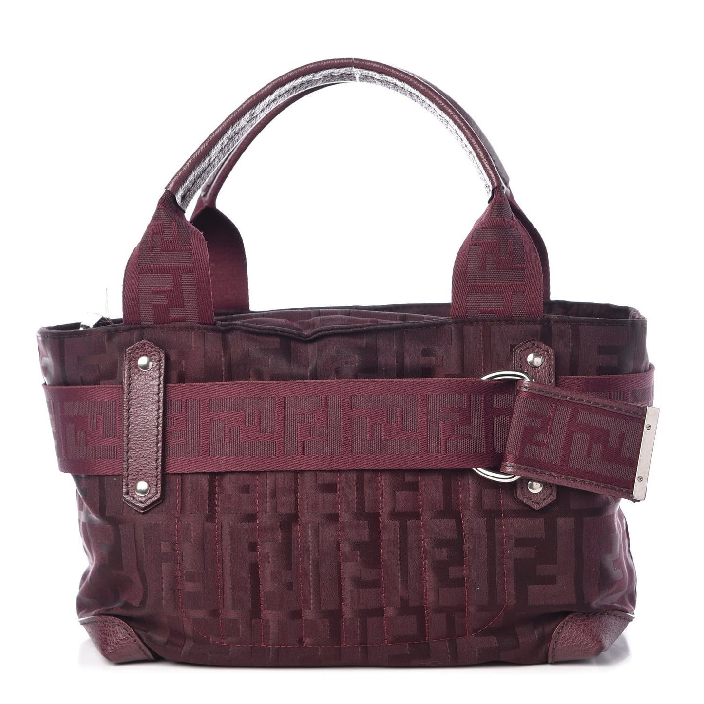 Zucca Cinghiale Medium Zip Code Shopping Tote Purple