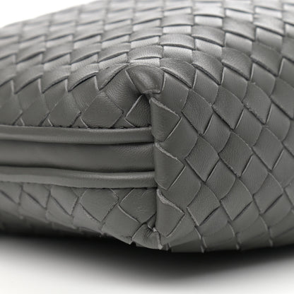 Bottega Veneta Nappa Intrecciato Nodini Crossbody Messenger Light Grey 9 of 11
