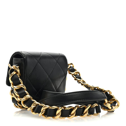 Chanel Calfskin Quilted Mini Framing Chain Bag Black 3 of 10
