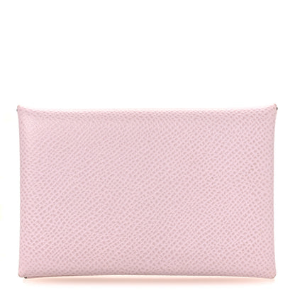 Hermes Epsom Calvi Card Case Mauve Pale 1 of 8
