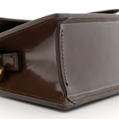 Jacquemus Glazed Calfskin Le Grand Bambino Midnight Brown 8 of 10