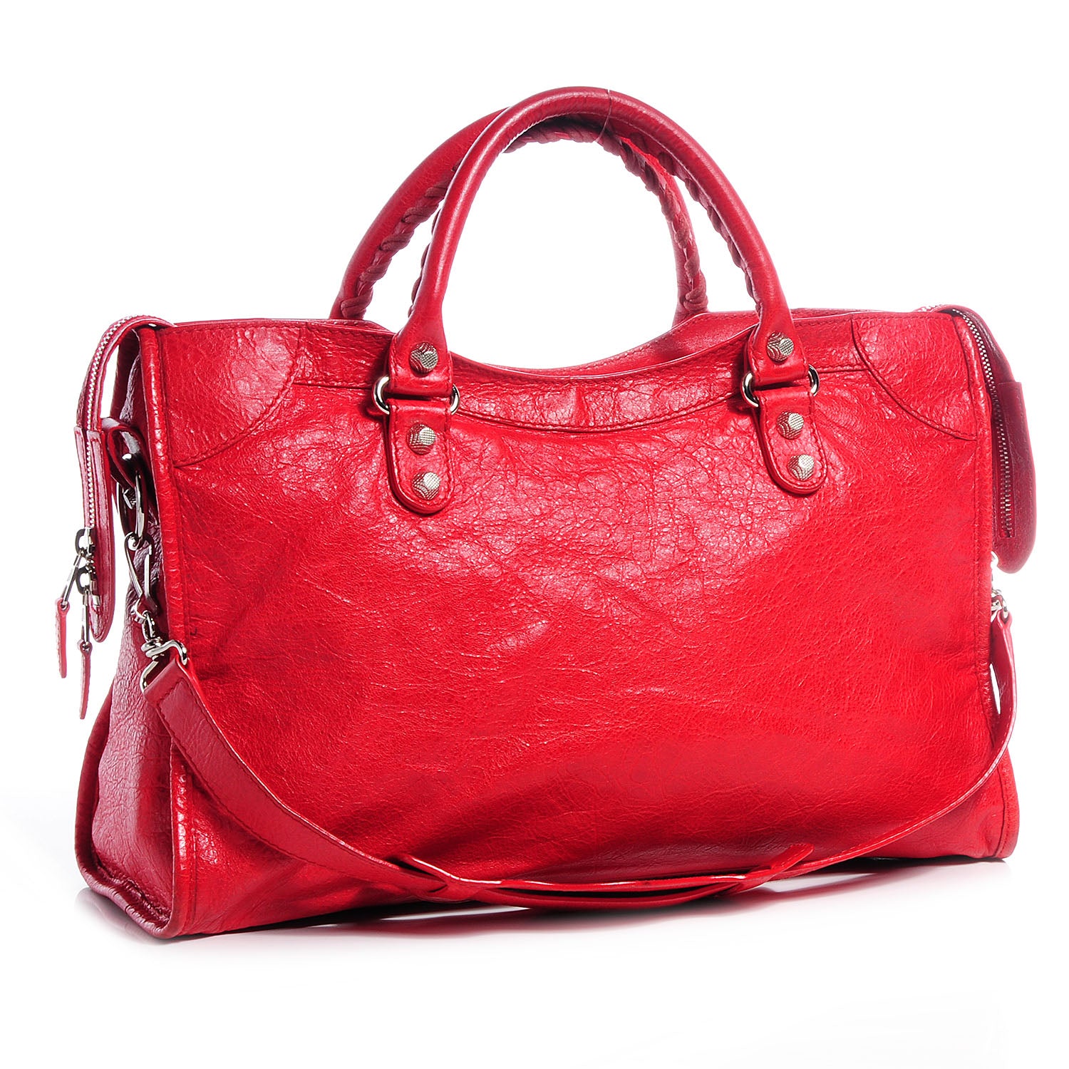 Balenciaga Agneau Giant 12 Silver Hardware City Coquelicot 3 of 13