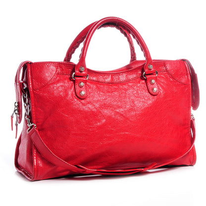Balenciaga Agneau Giant 12 Silver Hardware City Coquelicot 3 of 13