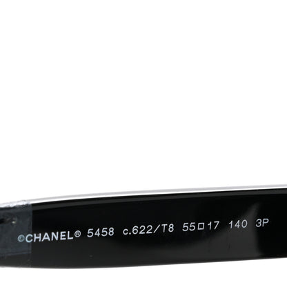 Chanel Acetate Pantos Logo Polarized Sunglasses 5458 Black 5 of 8