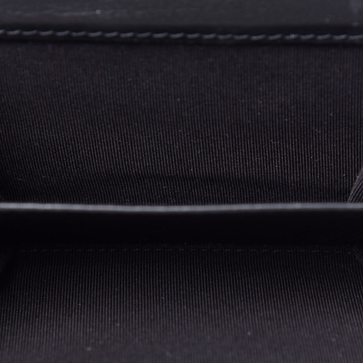 Aged Calfskin Chevron Quilted Reissue Card Holder Wallet So Black