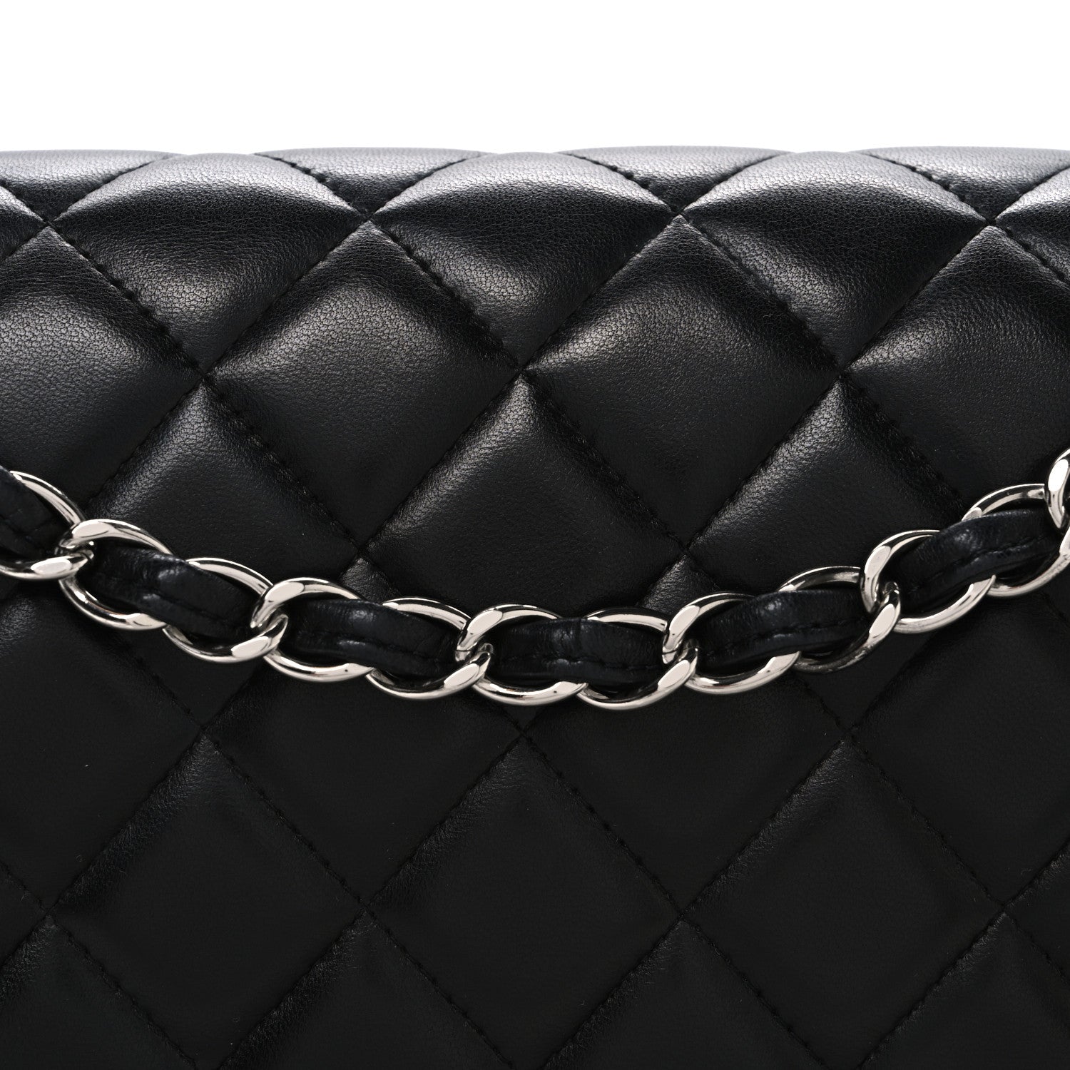 Chanel Lambskin Quilted Maxi Double Flap Black 8 of 11