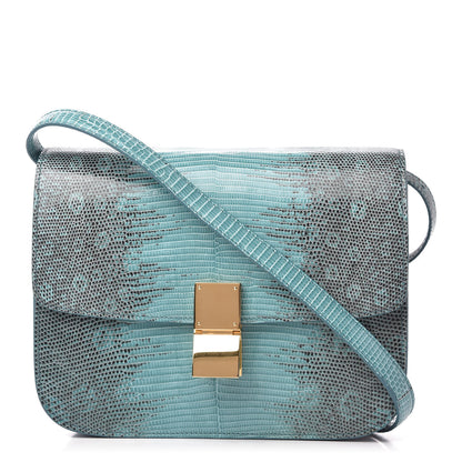 Celine Lizard Medium Classic Box Flap Bag Antarctic 1 of 9