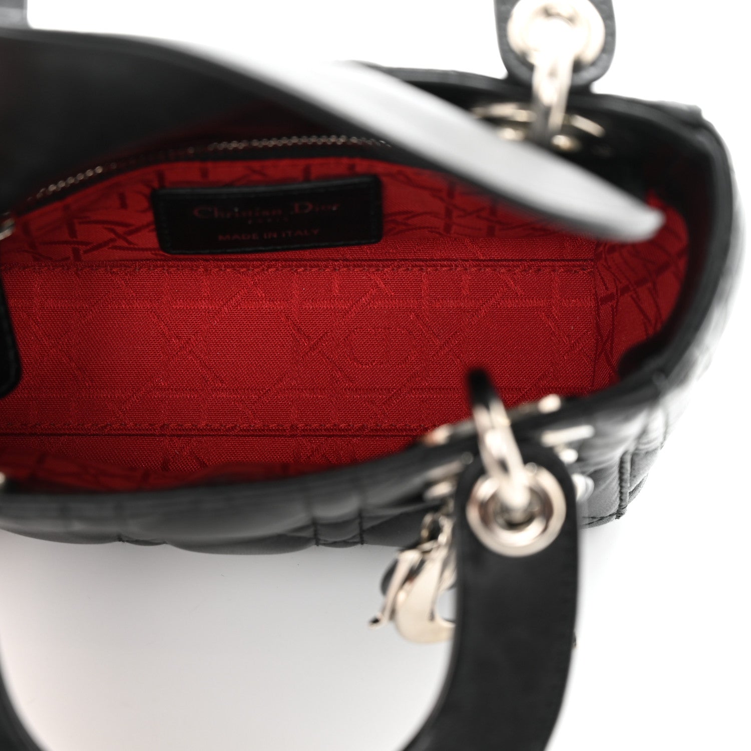 Christian Dior Lambskin Cannage Mini Lady Dior Black 5 of 10