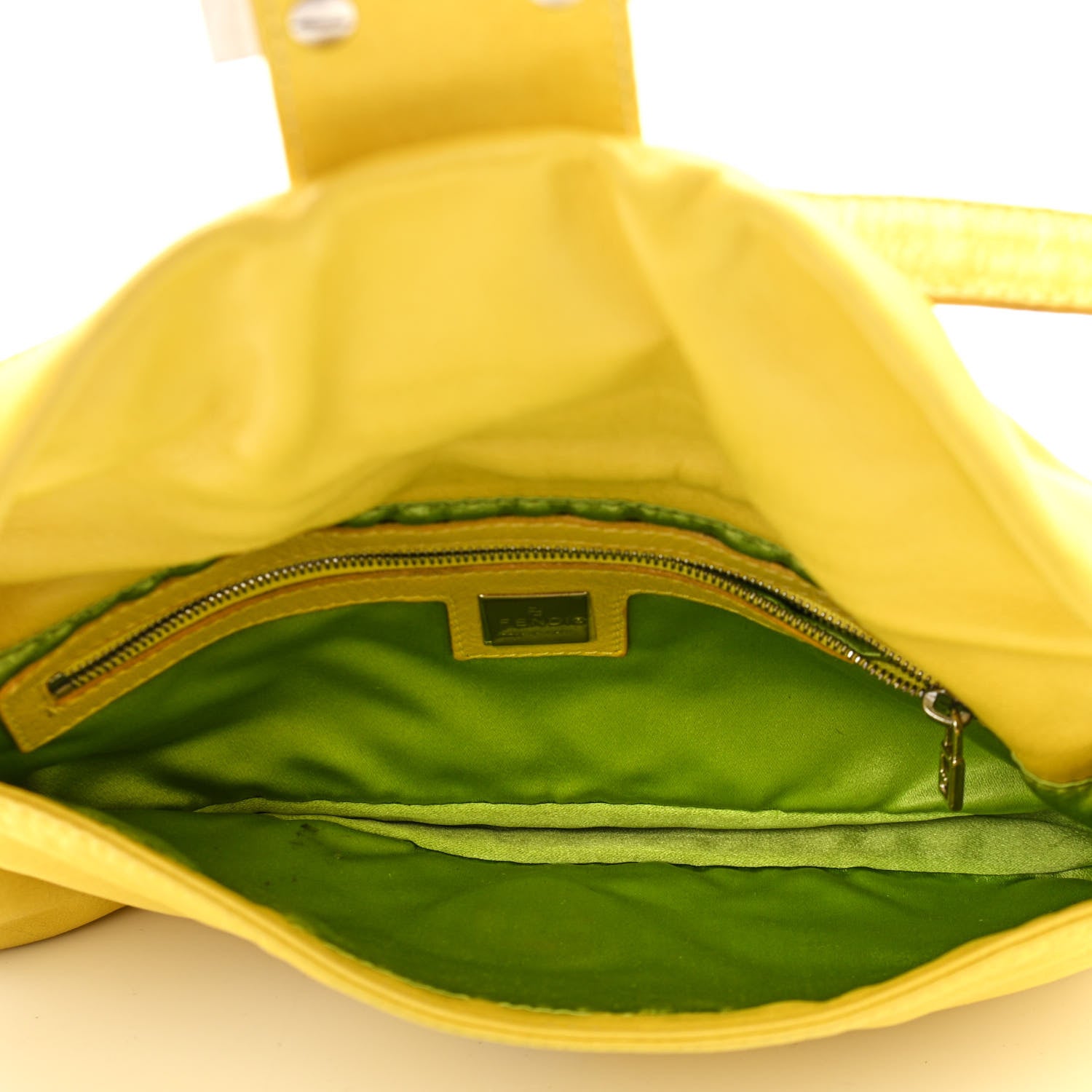 Fendi Calfskin Baguette Yellow 5 of 15