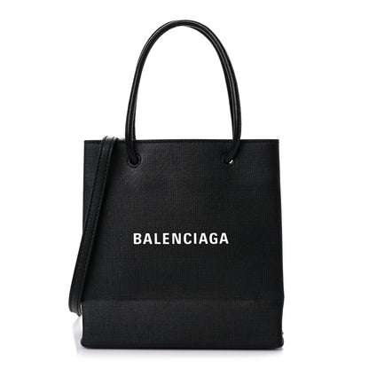 Balenciaga Squared Calfskin Logo XXS Shopping Tote Black 1 of 11