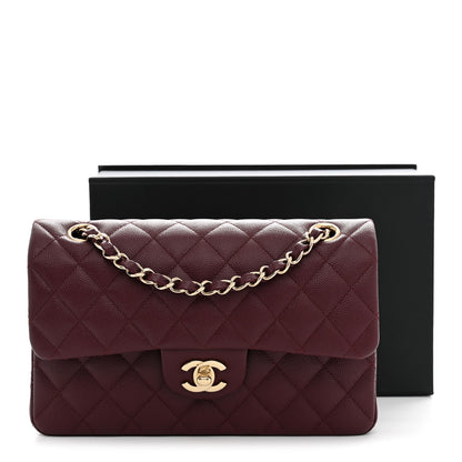 Chanel Caviar Quilted Small Double Flap Burgundy 11 of 11