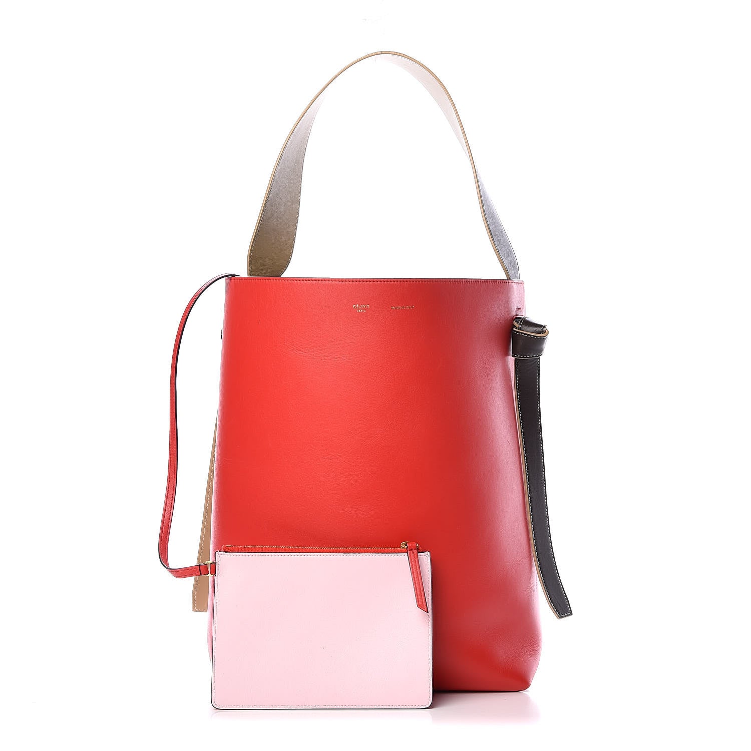 Celine Shiny Smooth Calfskin Small Twisted Cabas Chili Pale Pink 1 of 14