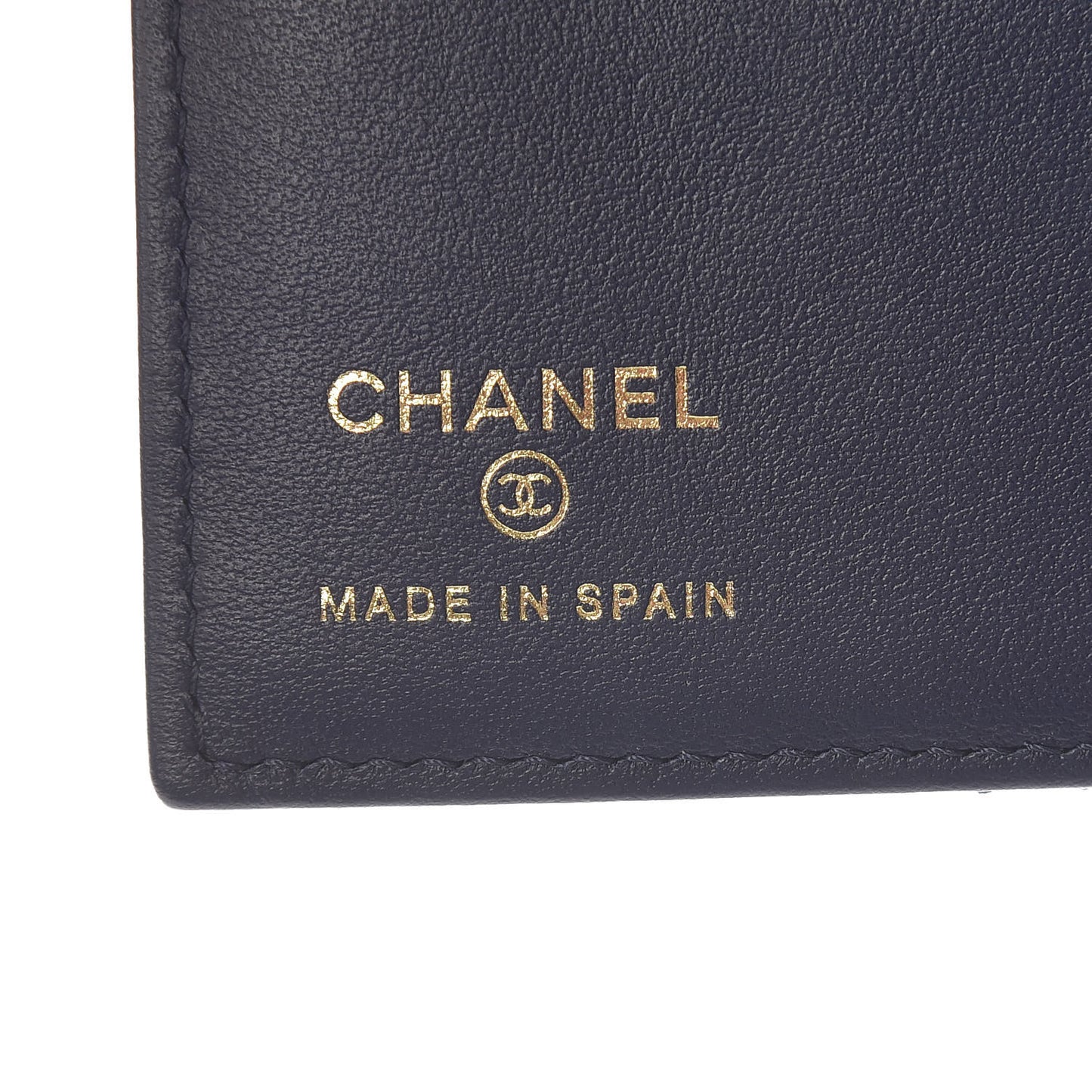 Caviar Quilted Passport Holder Blue