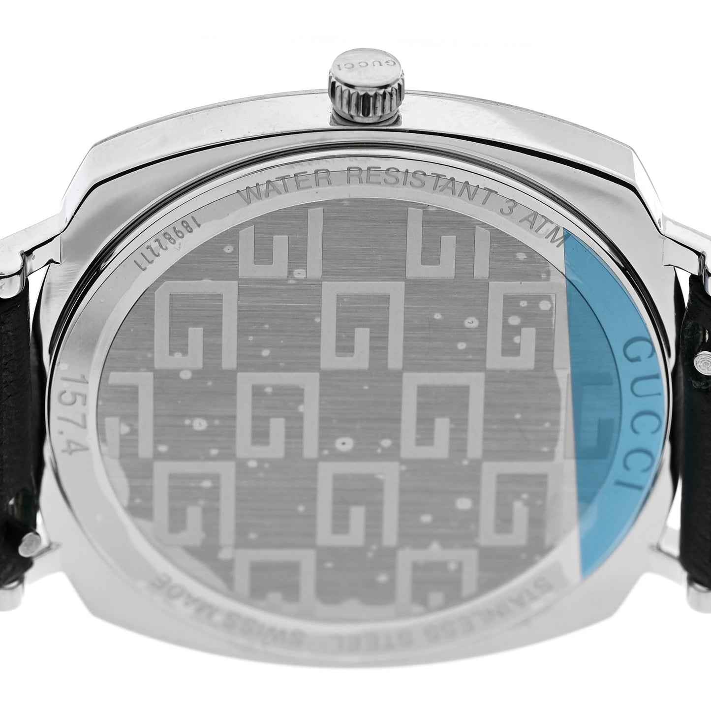 Stainless Steel Calfskin 35mm Grip Quartz Watch Green