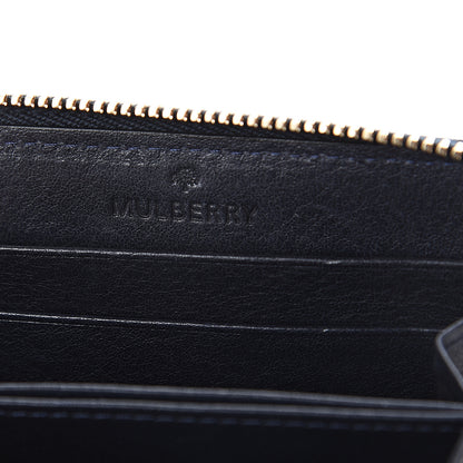 Mulberry Small Classic Grain Compact Zip Wallet Midnight Blue 5 of 5