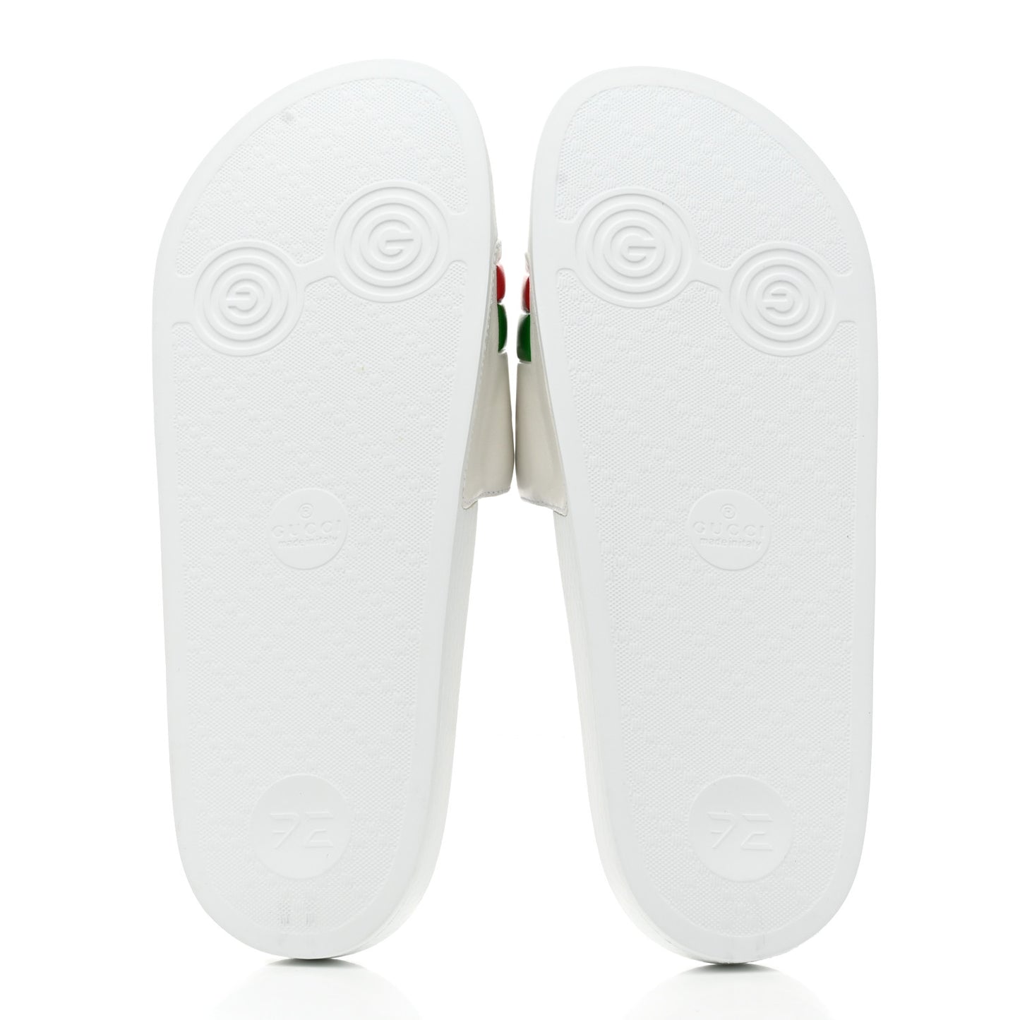 Nappa Original Gucci Mens Slide Sandals 8 Great White