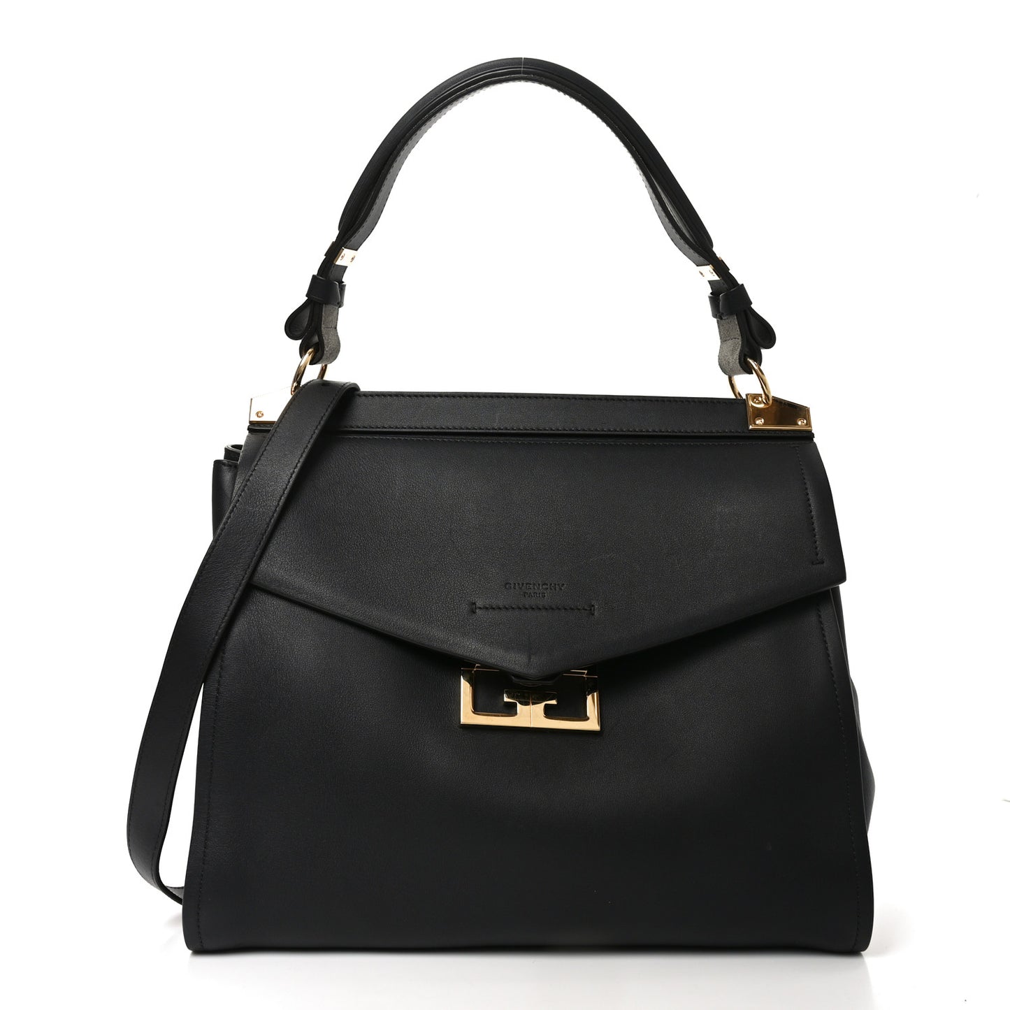Calfskin Medium Mystic Shoulder Bag Black