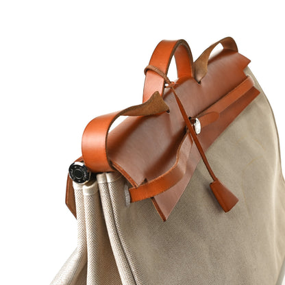 Hermes Toile Vache Calfskin Herbag Cabin Natural 19 of 23