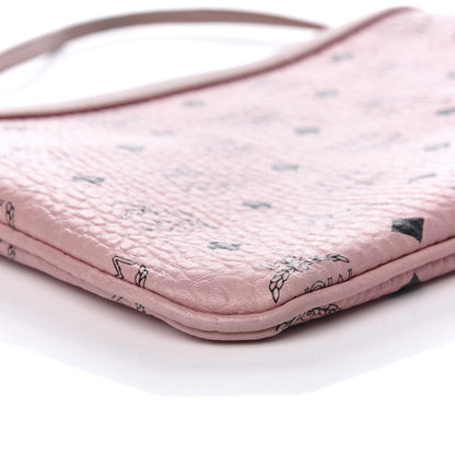 MCM Visetos Liz Shopper Tote Pouch Light Pink 7 of 9