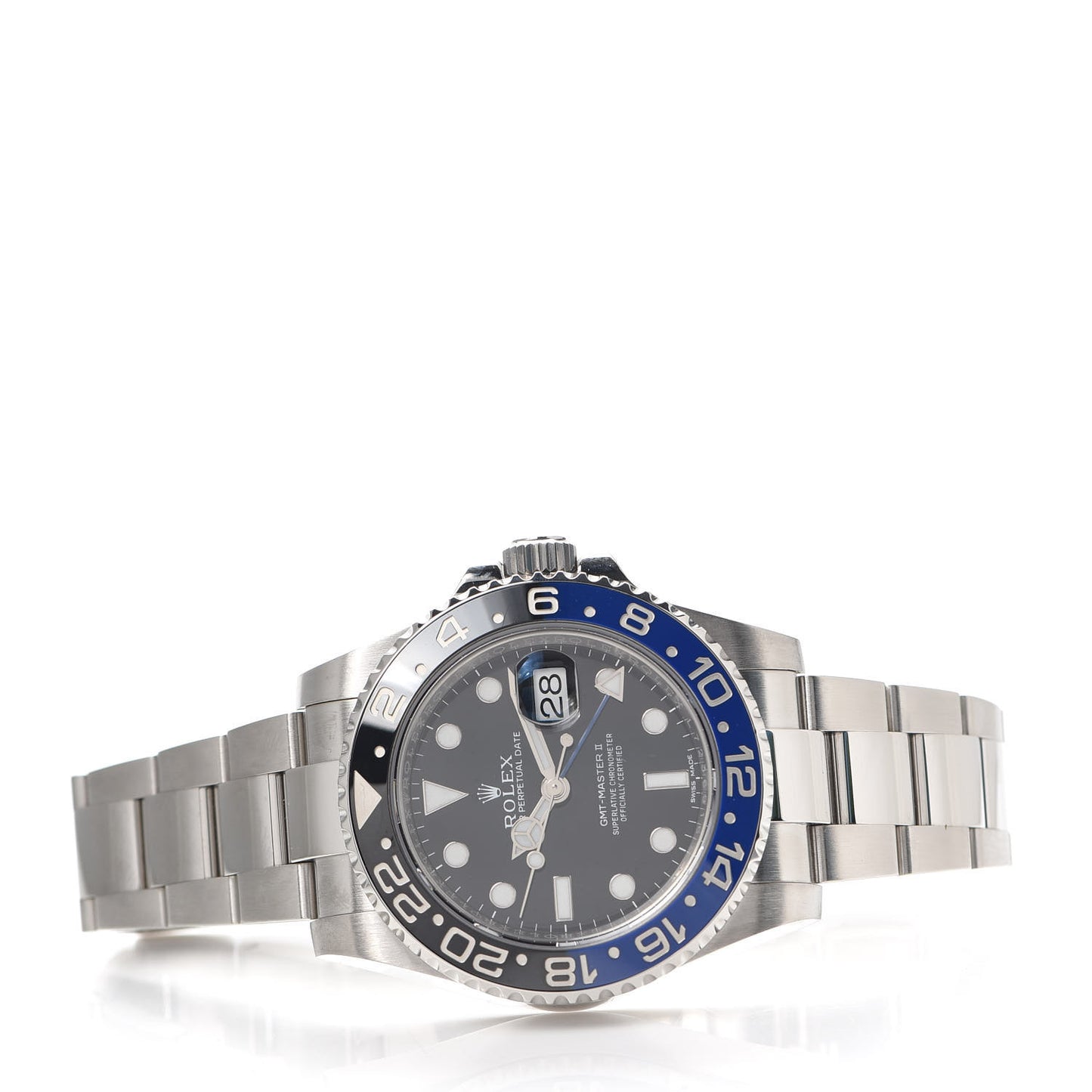 Stainless Steel 40mm Oyster Perpetual Date GMT Master II Batman Watch Black 116710BLNR