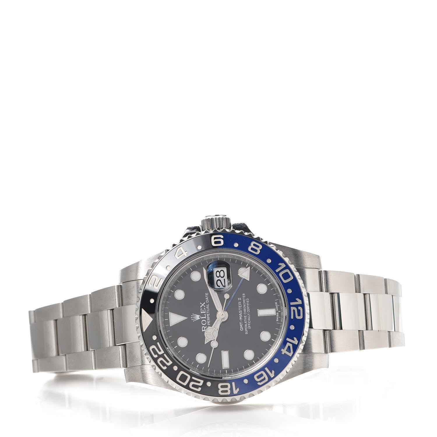 Rolex Stainless Steel 40mm Oyster Perpetual Date GMT Master II Batman Watch Black 116710BLNR 2 of 5