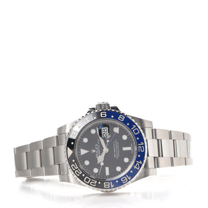 Rolex Stainless Steel 40mm Oyster Perpetual Date GMT Master II Batman Watch Black 116710BLNR 2 of 5