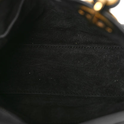 Christian Dior Crinkled Patent Cannage Small Lucky Badges My Lady Dior Black 5 of 9