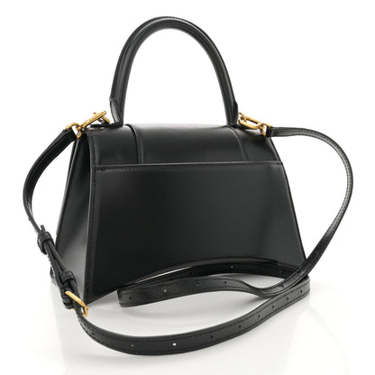 Balenciaga Shiny Box Calfskin Small Hourglass Top Handle Bag Black 3 of 13