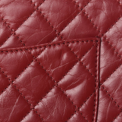 Chanel Aged Calfskin Quilted 2.55 Reissue 226 Flap Dark Red 12 of 13