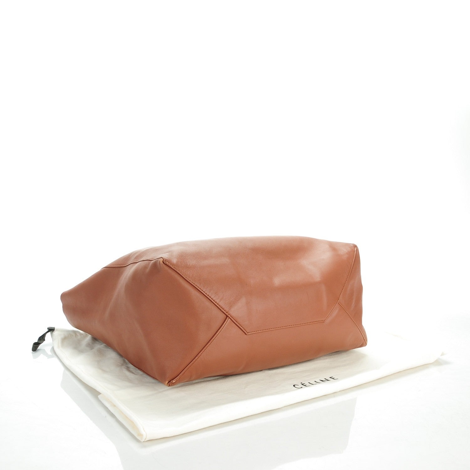 Celine Lambskin Horizontal Cabas Camel 4 of 8