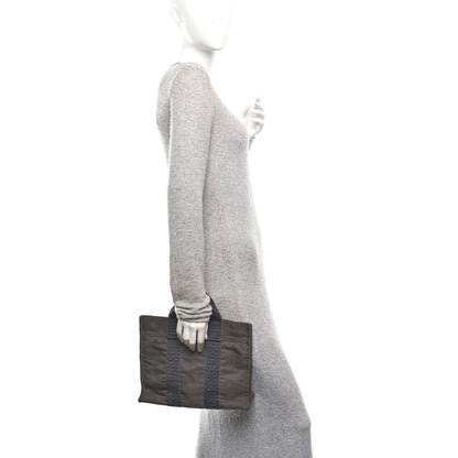 Hermes Canvas Herline PM Tote Grey 2 of 10