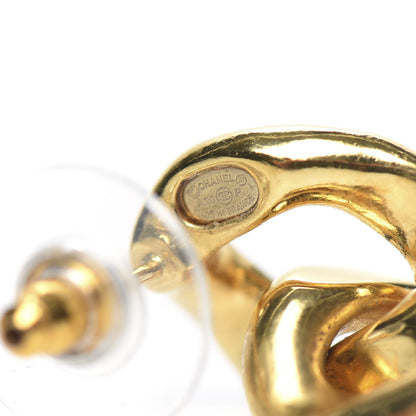 Chanel Metal CC Pick Drop Earrings Gold 4 of 5